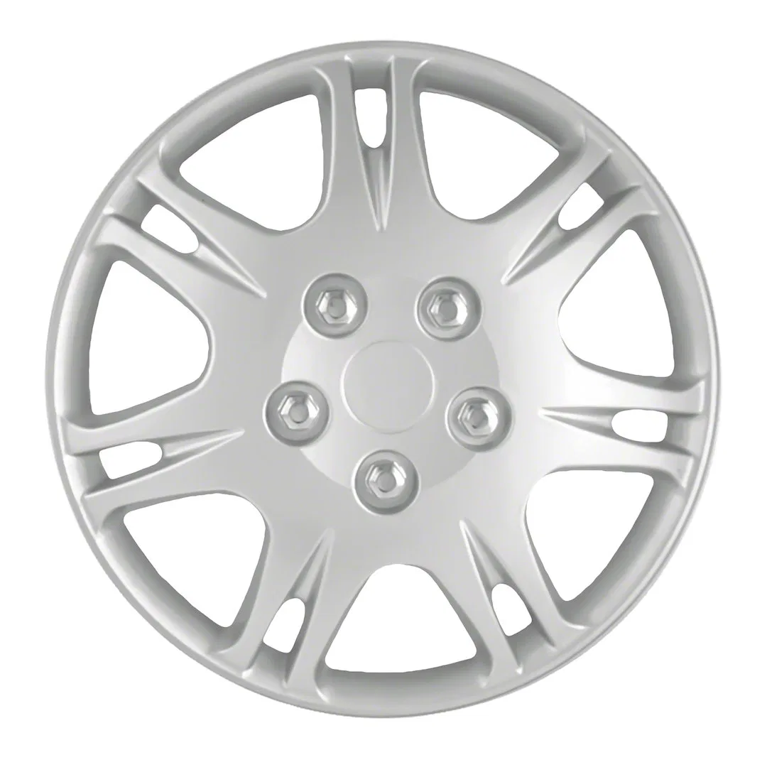 IWCB881315S – COAST2COAST Wheel Cover, 15 Inch 7 Double Spoke Silver Plastic Set Of 4 Standard Leg